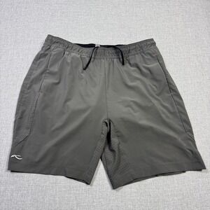 KJUS Performance Shorts Mens XL Gray Athletic Lined Drawstring Gym Golf